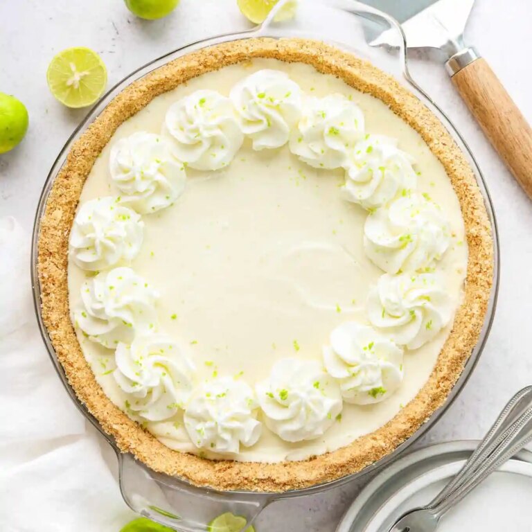 Tarte au citron vert sans cuisson (super crémeuse !)