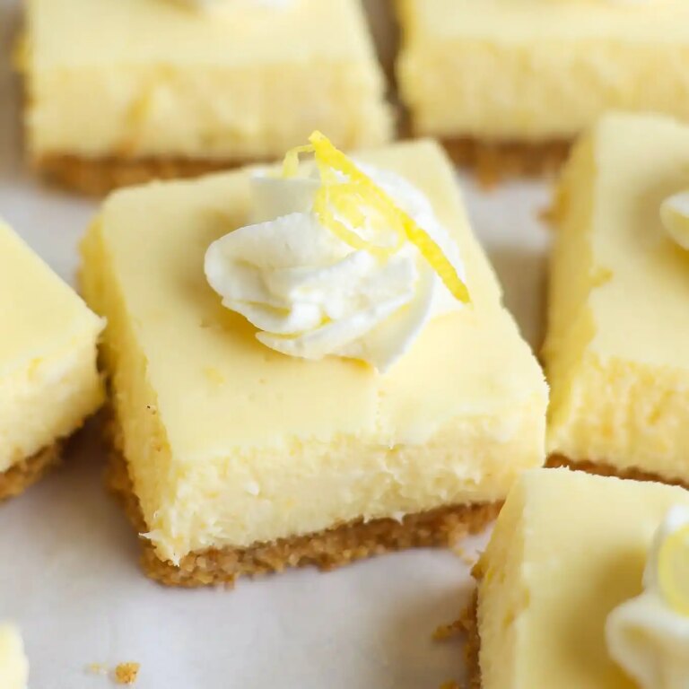 Barres de Cheesecake au Citron Faciles (sans bain-marie !)
