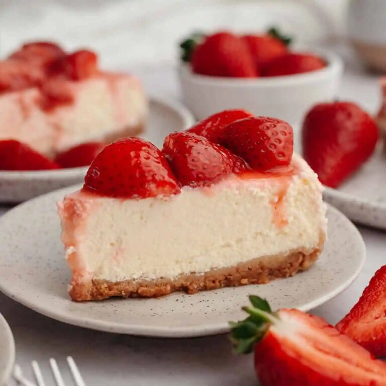 Gâteau au fromage aux fraises – Vivez bien, cuisinez souvent